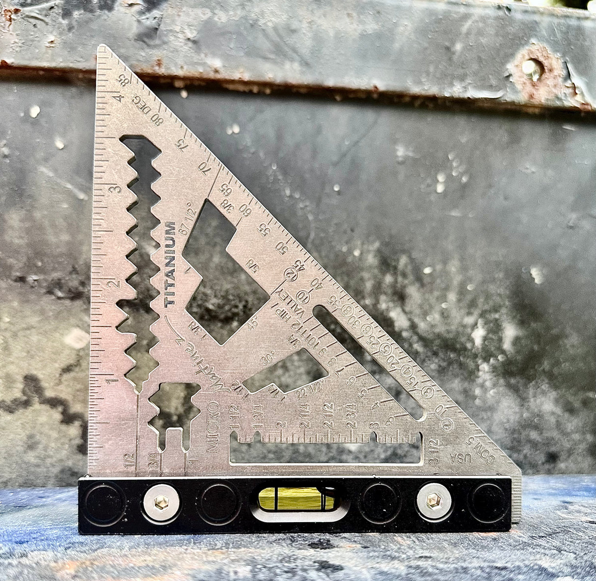 Martinez LevelLine Series™ – Titanium Micro Square (Black Anodized Heel)