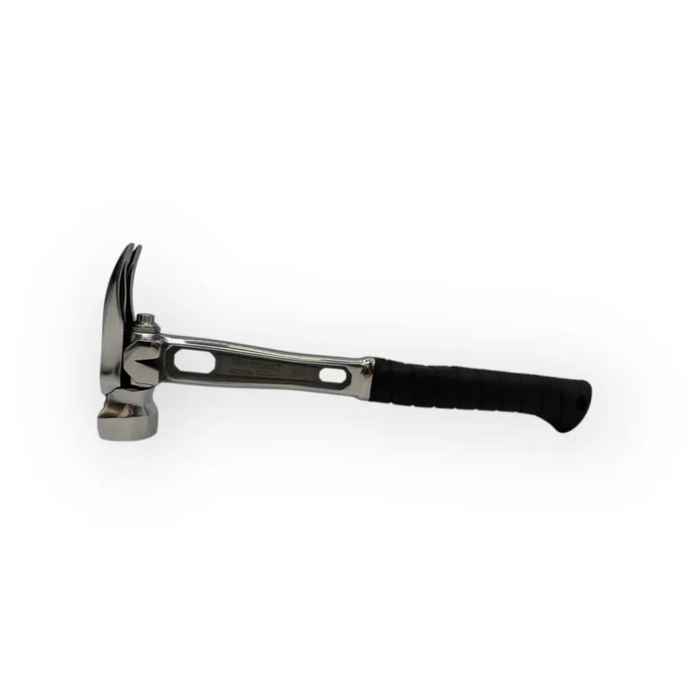 M4 Titanium Handle 12oz Dimple Steel Head Polished Precision Curved Grip Finish Hammer MZ4507_PL