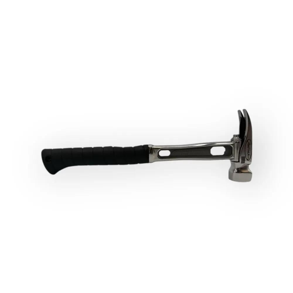 M4 Titanium Handle 12oz Dimple Steel Head Polished Precision Curved Grip Finish Hammer MZ4507_PL