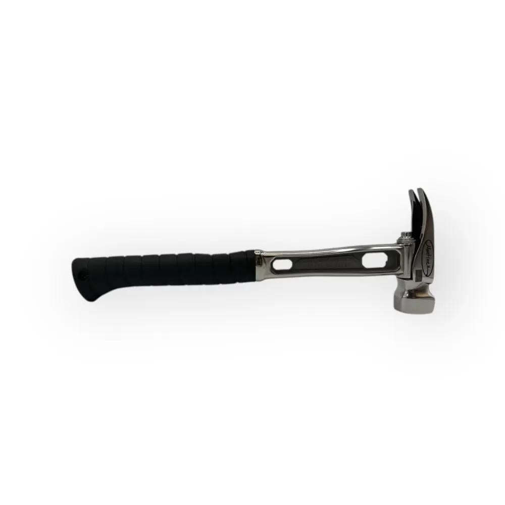 M4 Titanium Handle 12oz Dimple Steel Head Polished Precision Curved Grip Finish Hammer MZ4507_PL