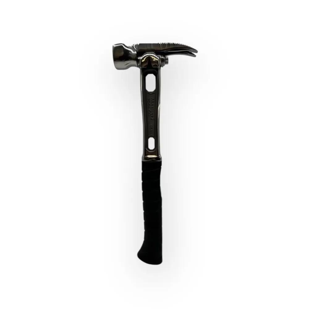 M4 Titanium Handle 12oz Dimple Steel Head Polished Precision Curved Grip Finish Hammer MZ4507_PL
