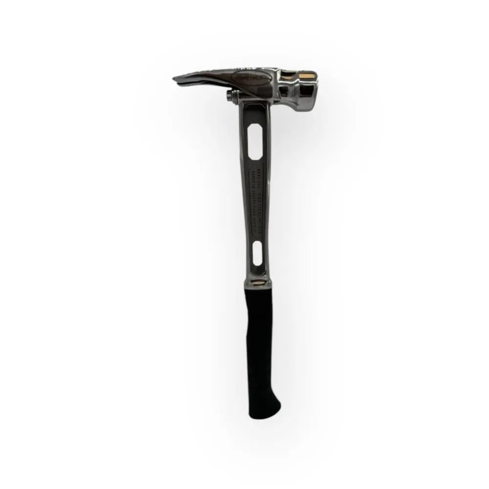 M4 Titanium Handle 12oz Smooth Steel Head Polished Precision Curved Grip Finish Hammer MZ4508_PL