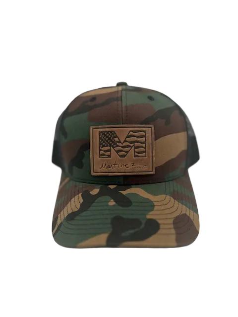Martinez Range Leather Hat - Camo