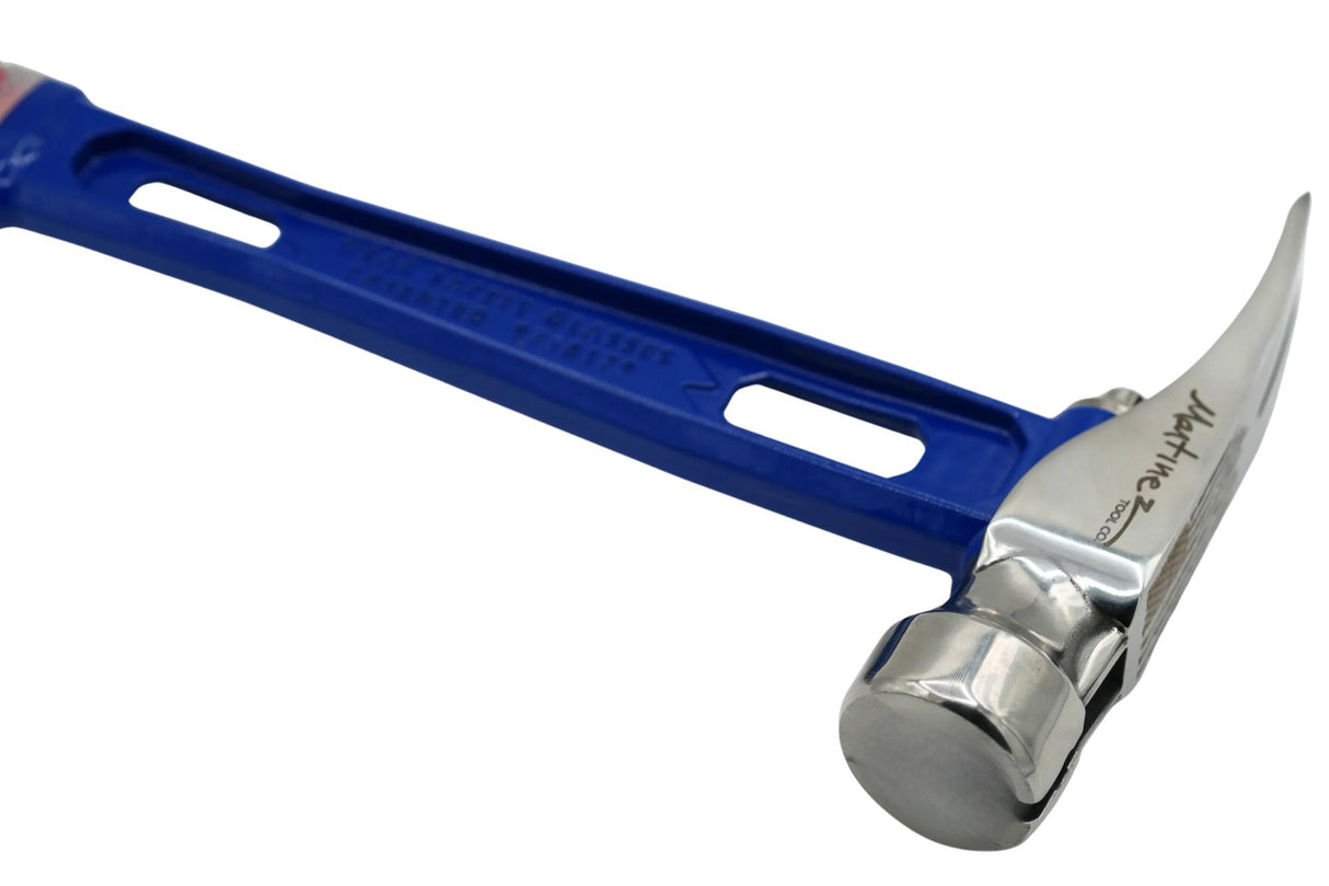 America's 250th 15oz Polished M1 Smooth Etched American Flag Face Titanium Framing Hammer