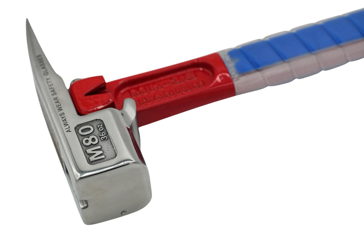 MARTINEZ POLISHED PATRIOT 36 OZ. SMOOTH FACE SLEDGE HEAD HAMMER - VICTORY SPECIAL EDITION