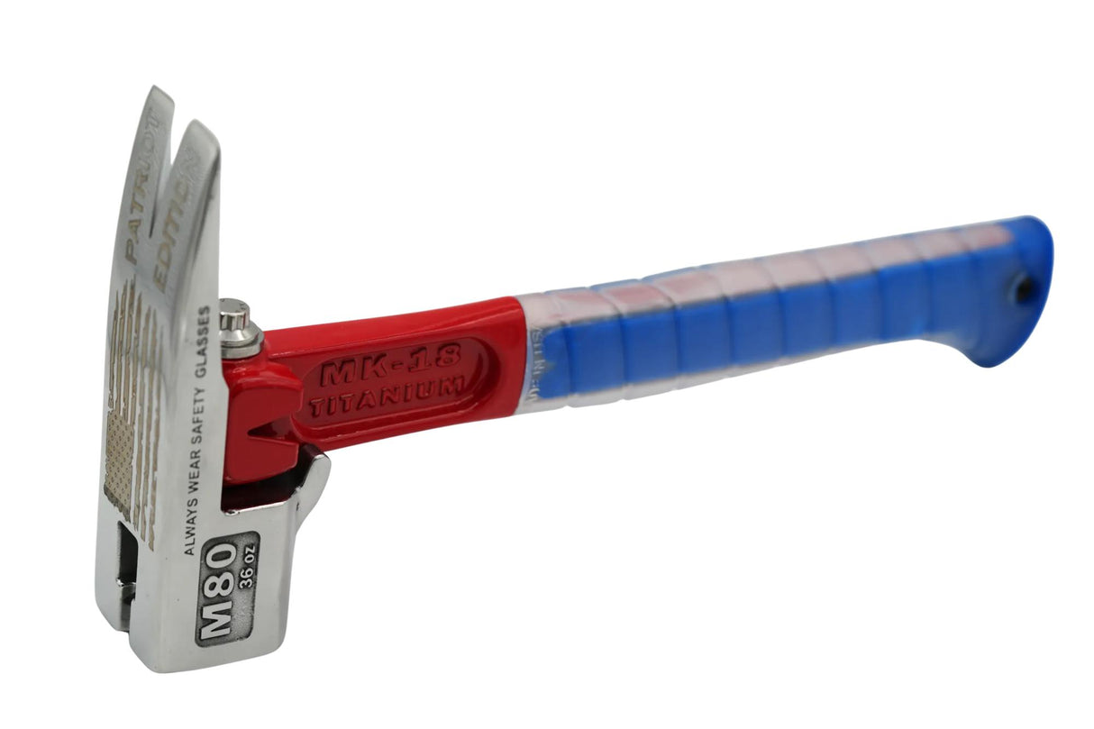 MARTINEZ POLISHED PATRIOT 36 OZ. SMOOTH FACE SLEDGE HEAD HAMMER - VICTORY SPECIAL EDITION