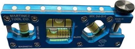 Martinez Titanium 5" Magnetic Torpedo and Conduit Level - Blue