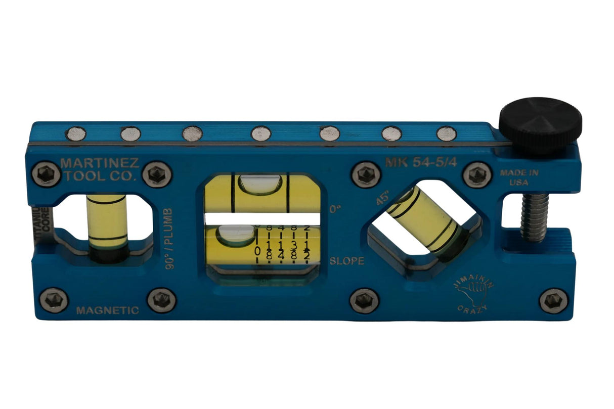 Martinez Titanium 5" Magnetic Torpedo and Conduit Level - Blue