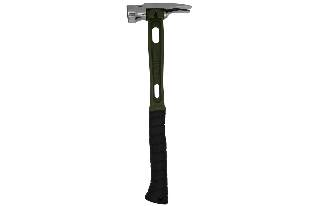 Reaper Carc Green 15oz M1 Polished Milled Etched American Flag Face Titanium Framing Hammer