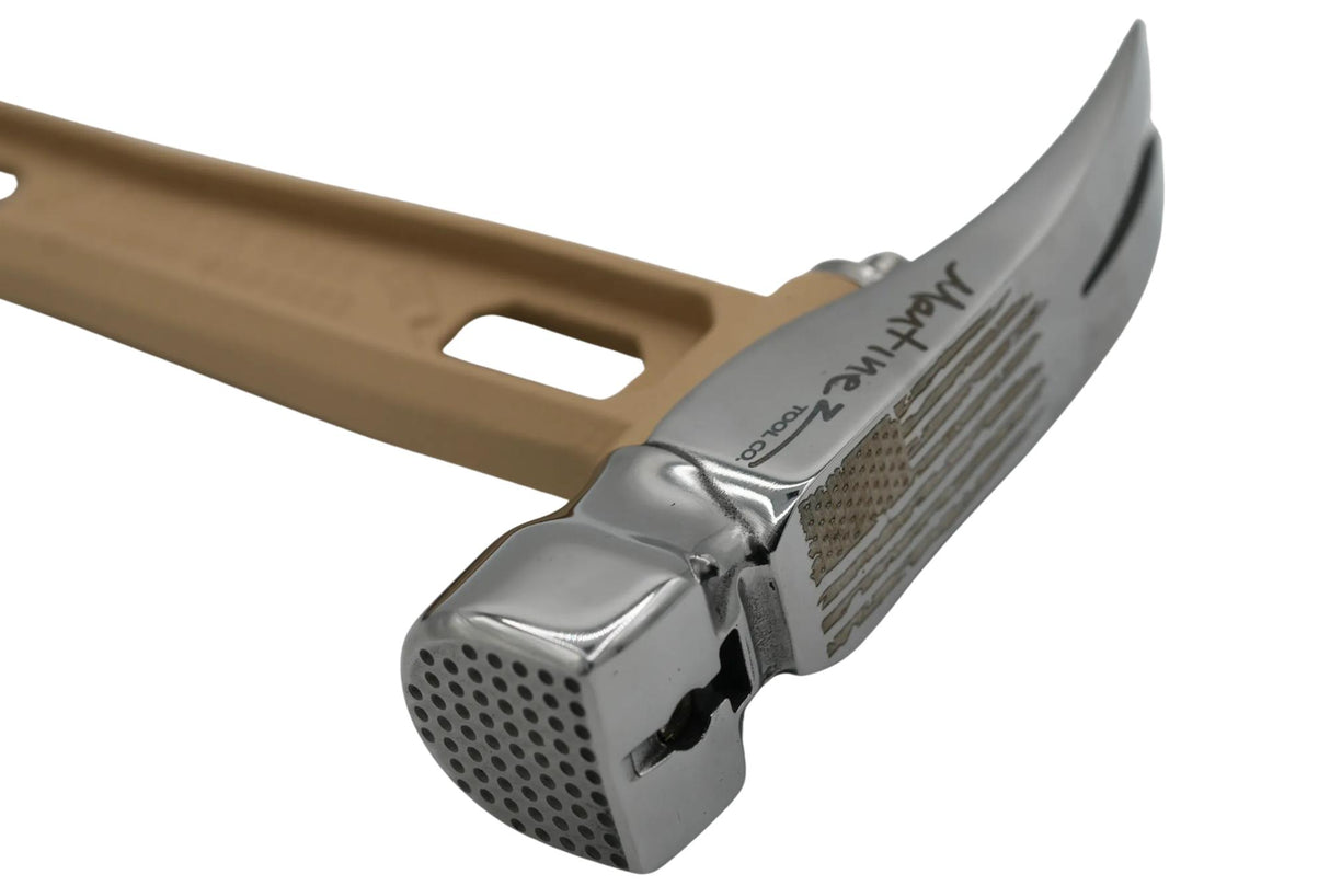 Reaper Sand 12oz Polished M4 Dimple Etched American Flag Face Titanium Finishing Hammer