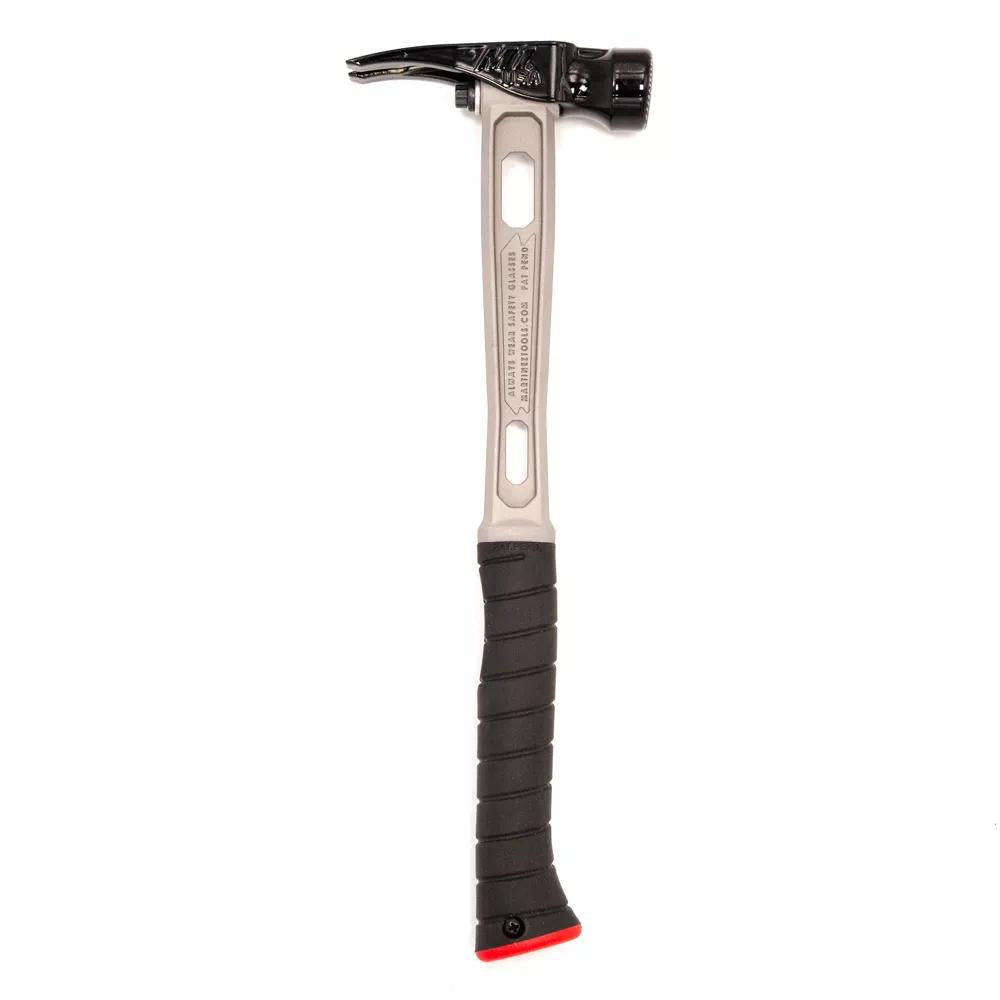 M1 Titanium Handle 15oz Milled Steel Head Curved Grip Framing Hammer - Signature Series