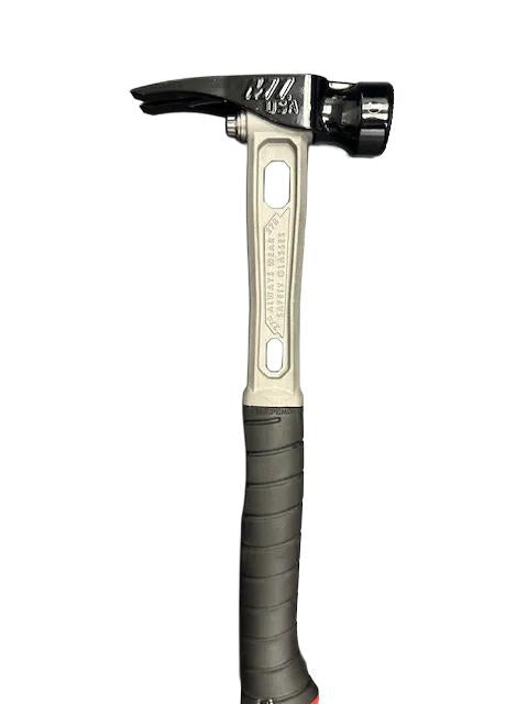 M4 Titanium Handle M115oz Milled Steel Head Curved Grip Framing Hammer - Signature Series