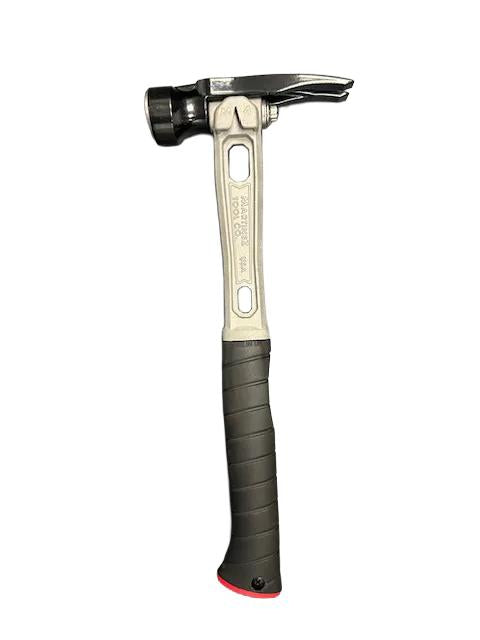 M1 Titanium Handle 15oz Smooth Steel Head Curved Grip Framing Hammer - Signature Series