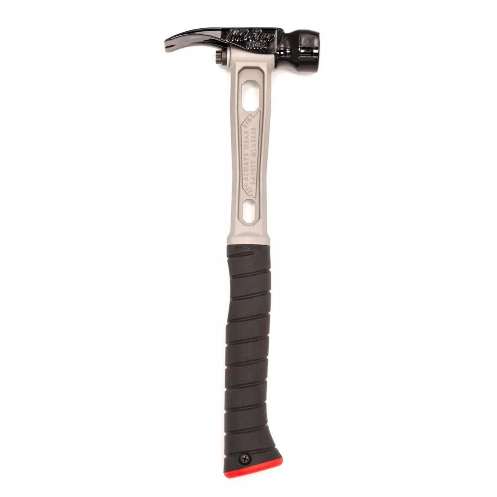 M4 Titanium Handle 12oz Smooth Steel Wide Claw Head Curved Grip Finish Hammer - Signature Series