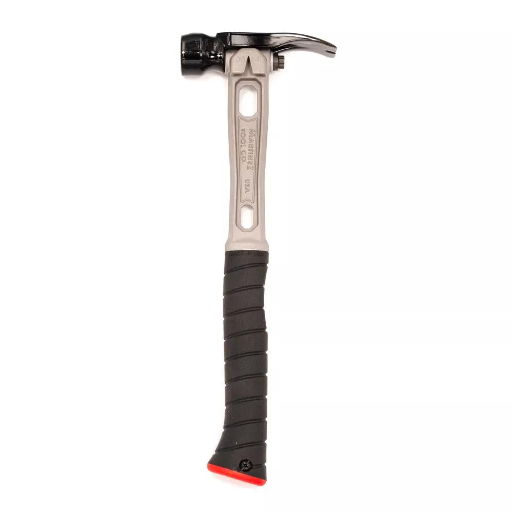 M4 Titanium Handle 12oz Smooth Steel Wide Claw Head Curved Grip Finish Hammer - Signature Series