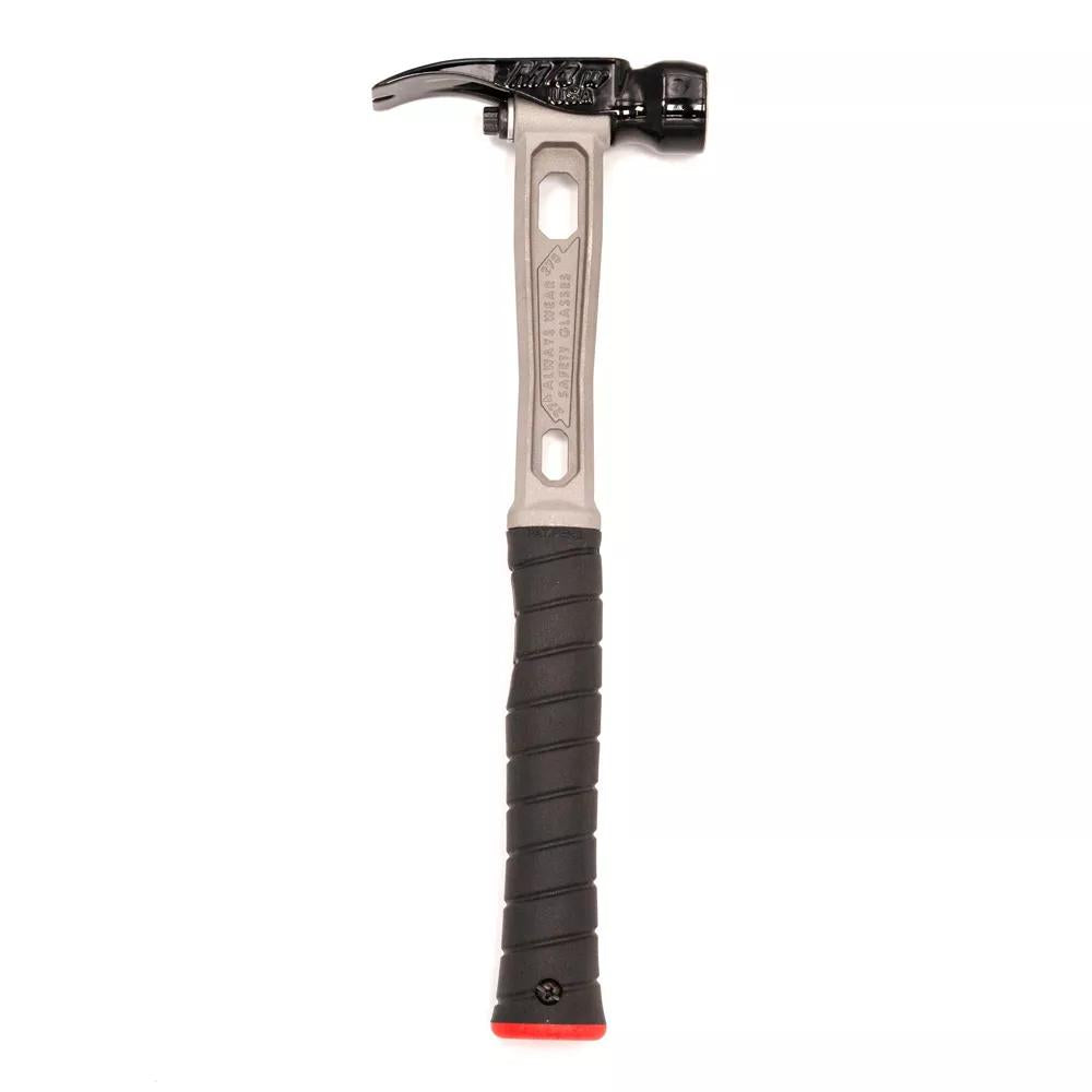 M4 Titanium Handle 12 oz Smooth Face Head Wide Claw Straight Grip Finish Hammer - Signature Series