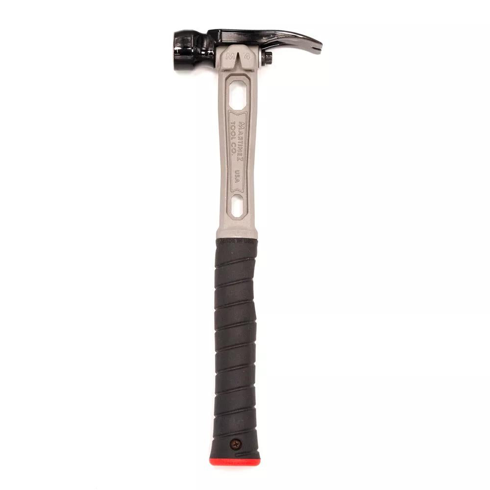 M4 Titanium Handle 12 oz Smooth Face Head Wide Claw Straight Grip Finish Hammer - Signature Series