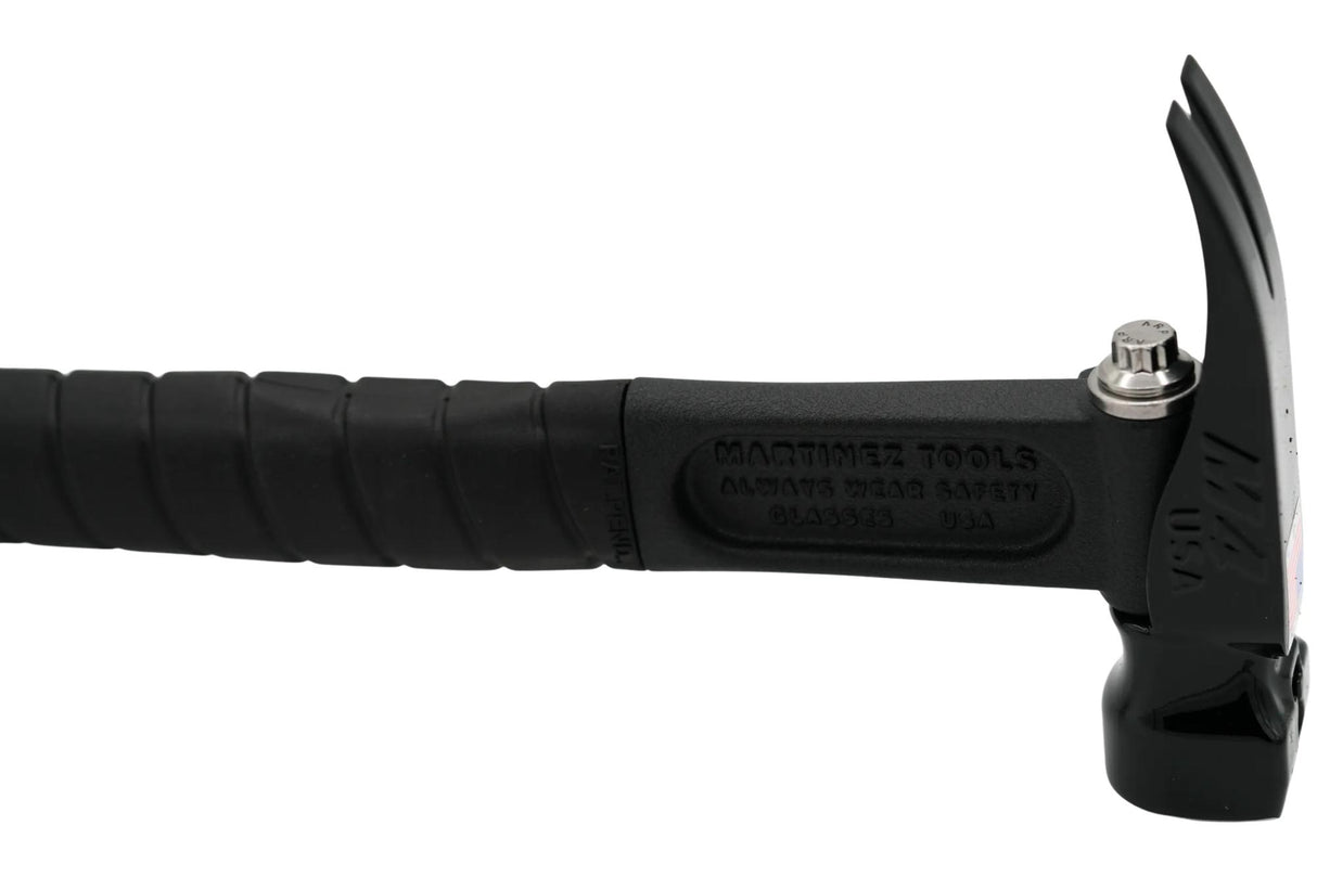 Martinez Murdered Out 12 OZ. Smooth Face Hammer
