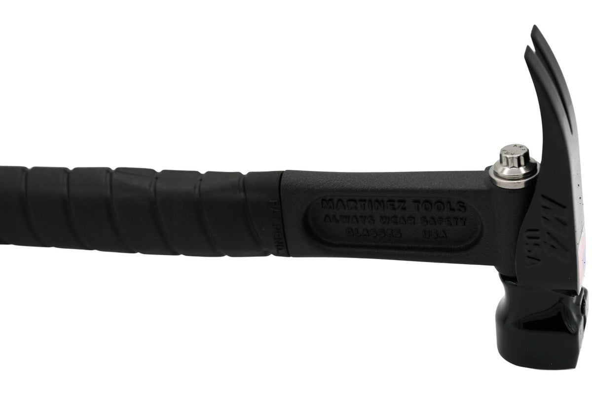 Martinez Murdered Out 12 OZ. Smooth Face Hammer
