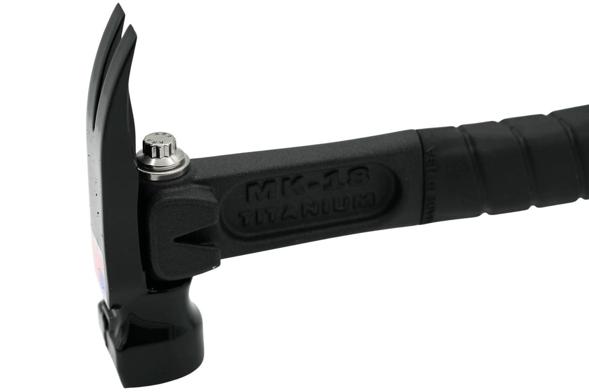 Martinez Murdered Out 12 OZ. Smooth Face Hammer