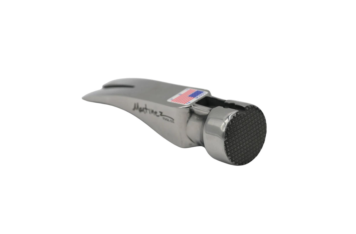 Polished Martinez Tool Co. M1 Milled Face Framing Hammer Head