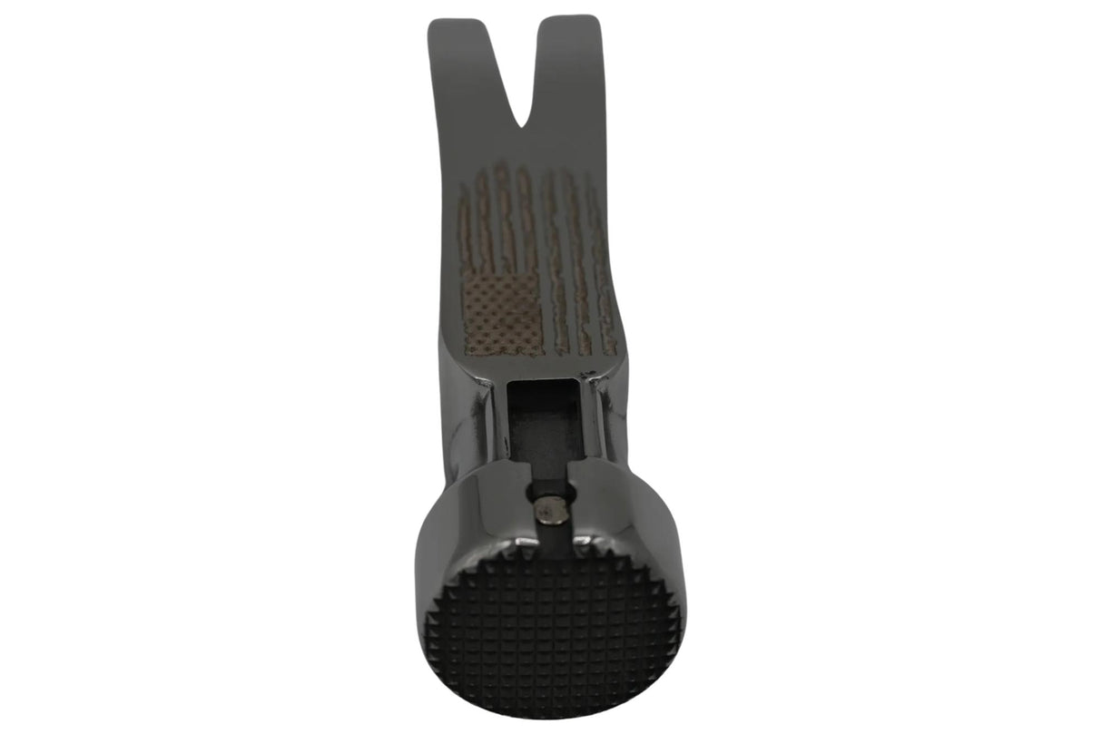 Polished Martinez Tool Co. M1 Milled Face Framing Hammer Head With American Flag