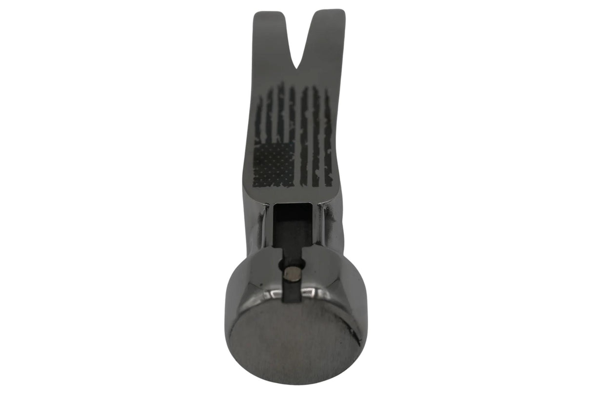 Polished Martinez Tool Co. M1 Smooth Face Framing Hammer Head With American Flag