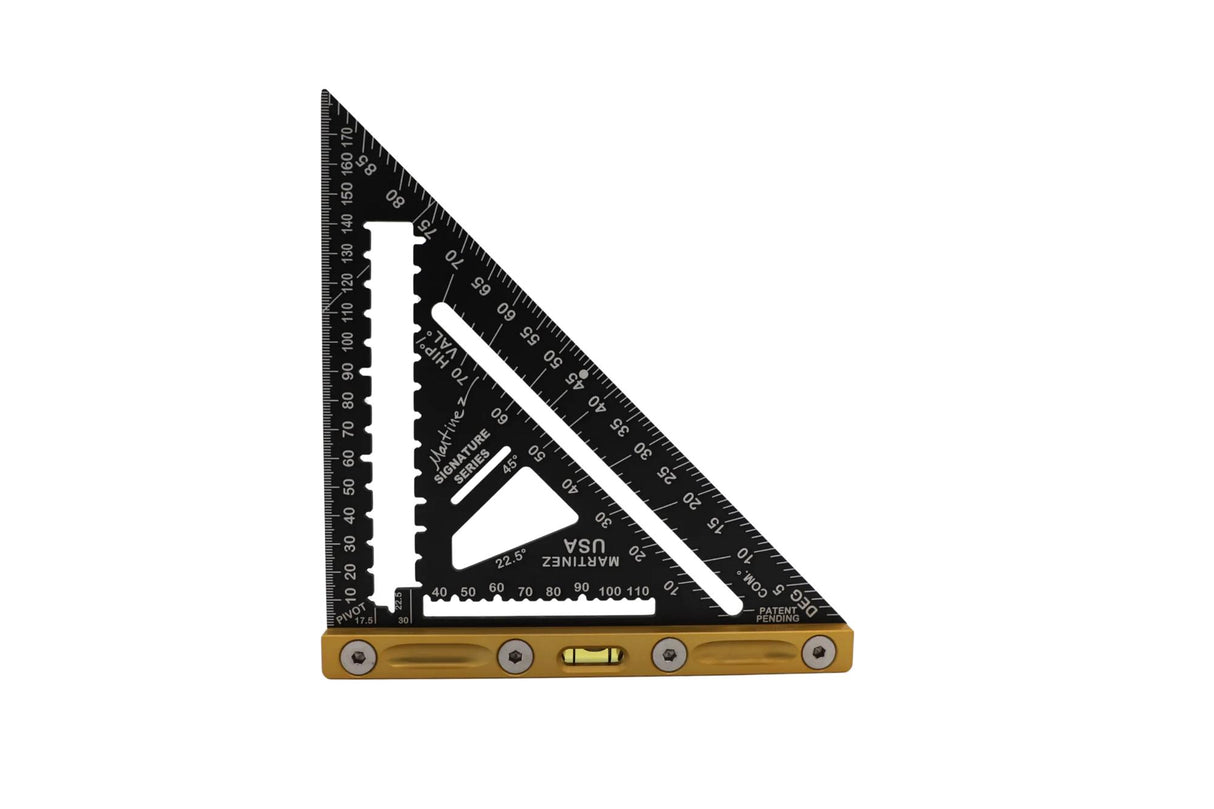 Martinez Aluminum Rapid Square Metric Blade Gold