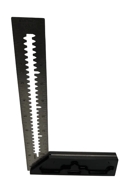 Martinez - Titanium Precision Square - (Black Anodized Heel)