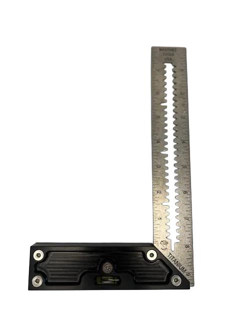 Martinez - Titanium Precision Square - (Black Anodized Heel)