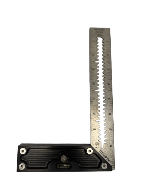 Martinez - Titanium Precision Square - (Black Anodized Heel)