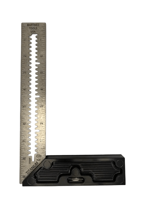 Martinez - Titanium Precision Square - (Black Anodized Heel)