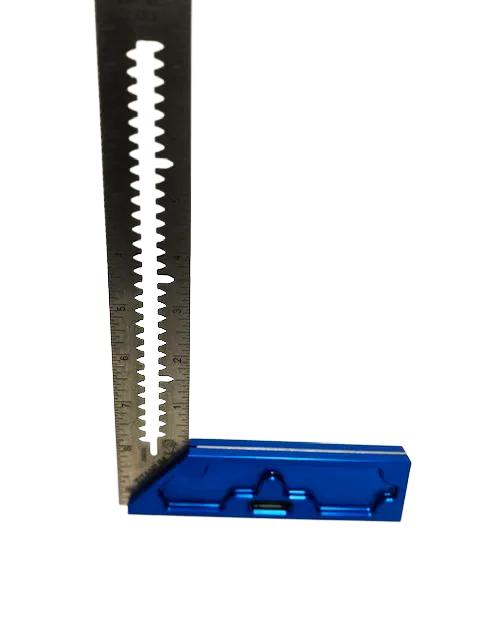 Martinez - Titanium Precision Square - (Blue Anodized Heel)