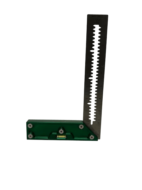 Martinez - Titanium Precision Square - (Green Anodized Heel)