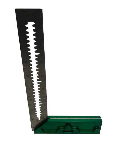 Martinez - Titanium Precision Square - (Green Anodized Heel)