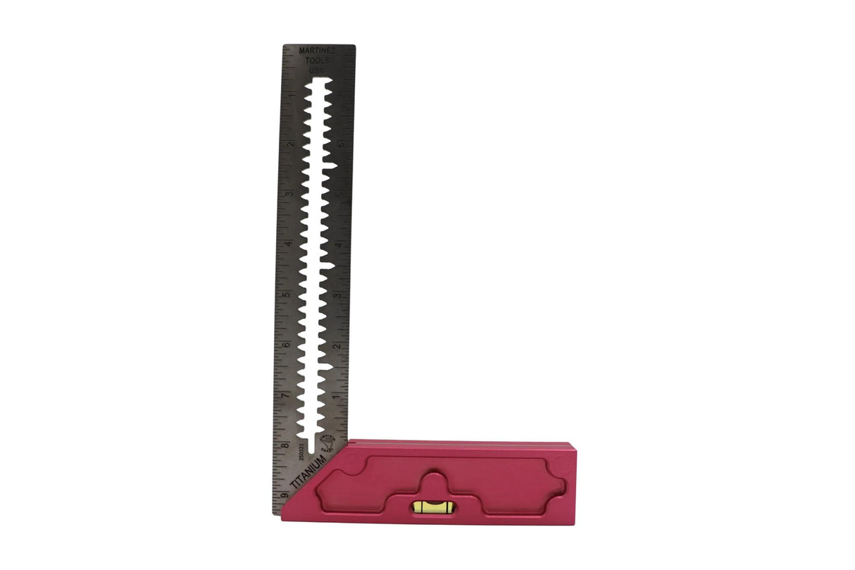 Martinez - Titanium Precision Square - (Pink Anodized Heel)