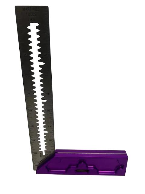 Martinez - Titanium Precision Square - (Purple Anodized Heel)