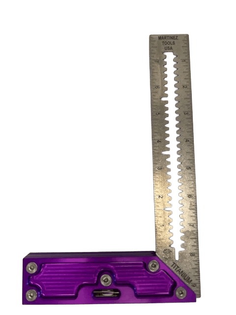 Martinez - Titanium Precision Square - (Purple Anodized Heel)