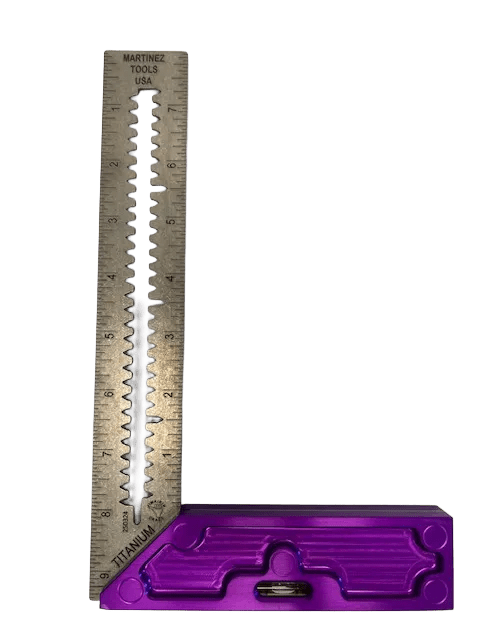 Martinez - Titanium Precision Square - (Purple Anodized Heel)