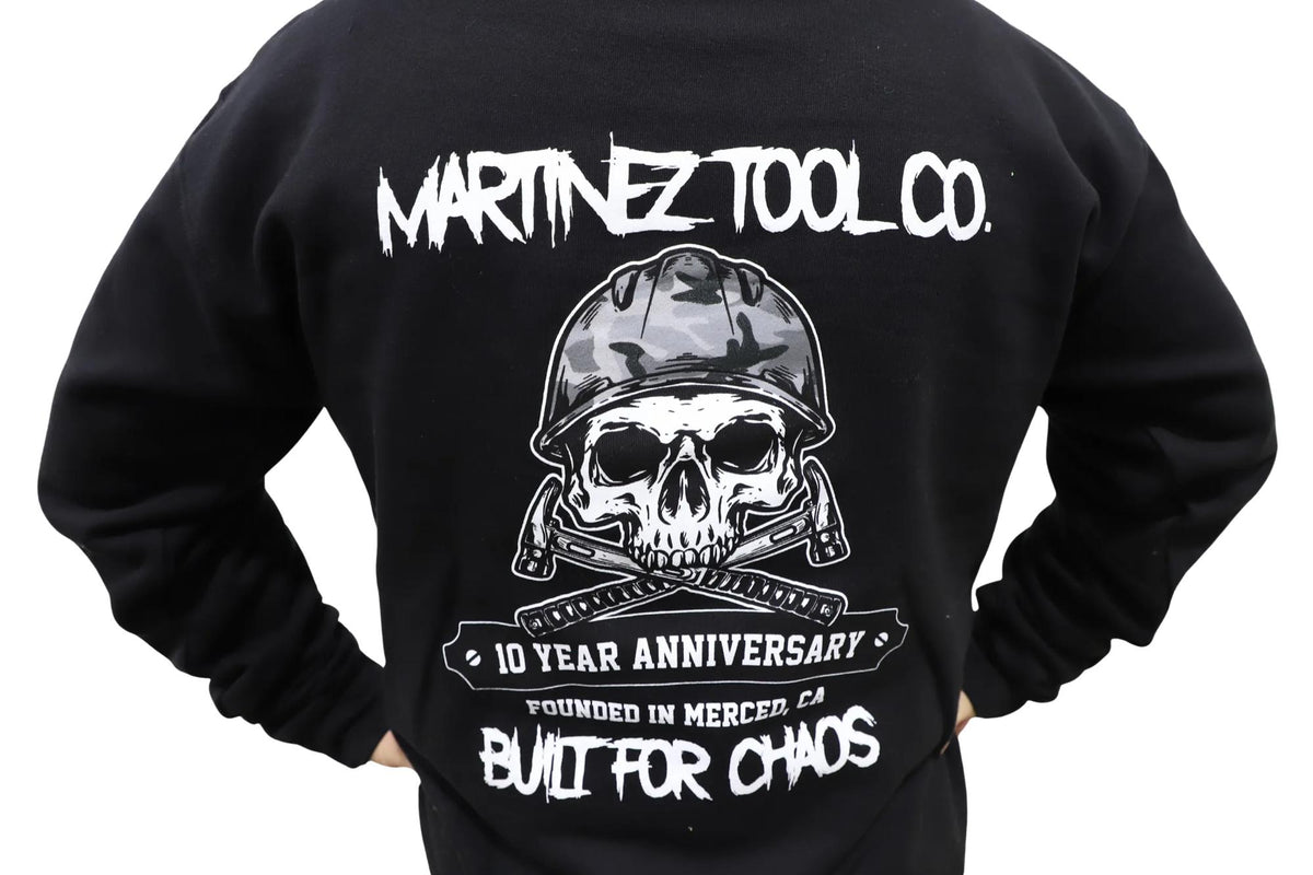 Martinez Hoodie - 10 Year Black Camo Letters - Small