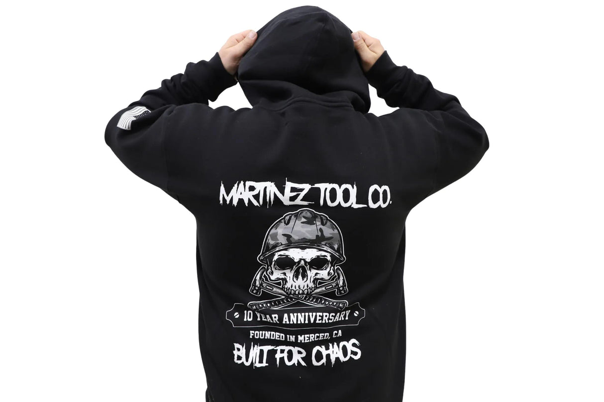 Martinez 10 Year Anniversary Hoodie - Black - Size Large
