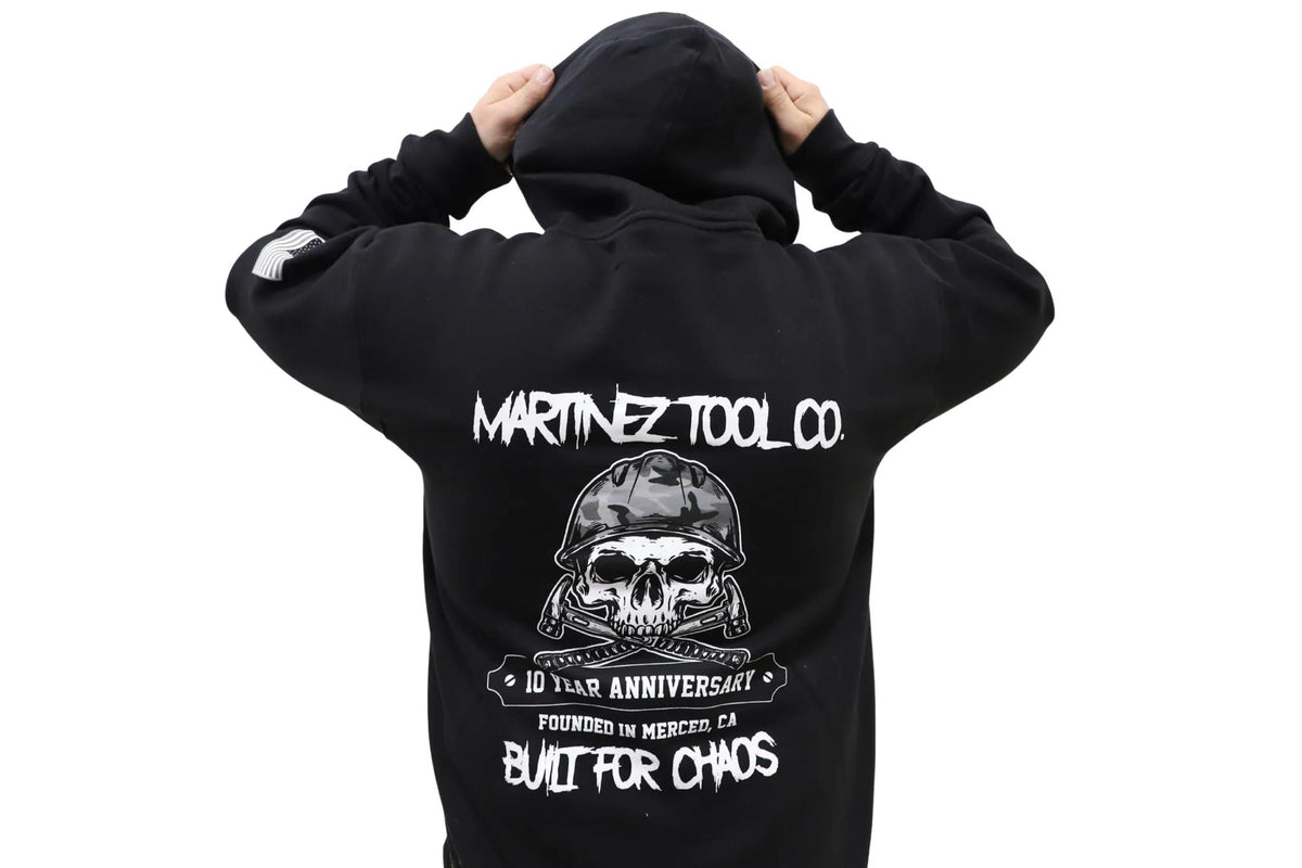 Martinez 10 Year Anniversary Hoodie - Black - Size XL