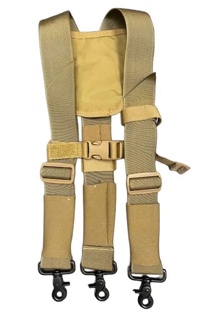 Martinez Heavy Duty Comfort Suspenders - Coyote Brown