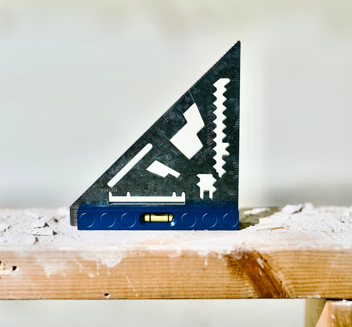 Martinez LevelLine Series™ – Titanium Micro Square (Blue Anodized Heel)