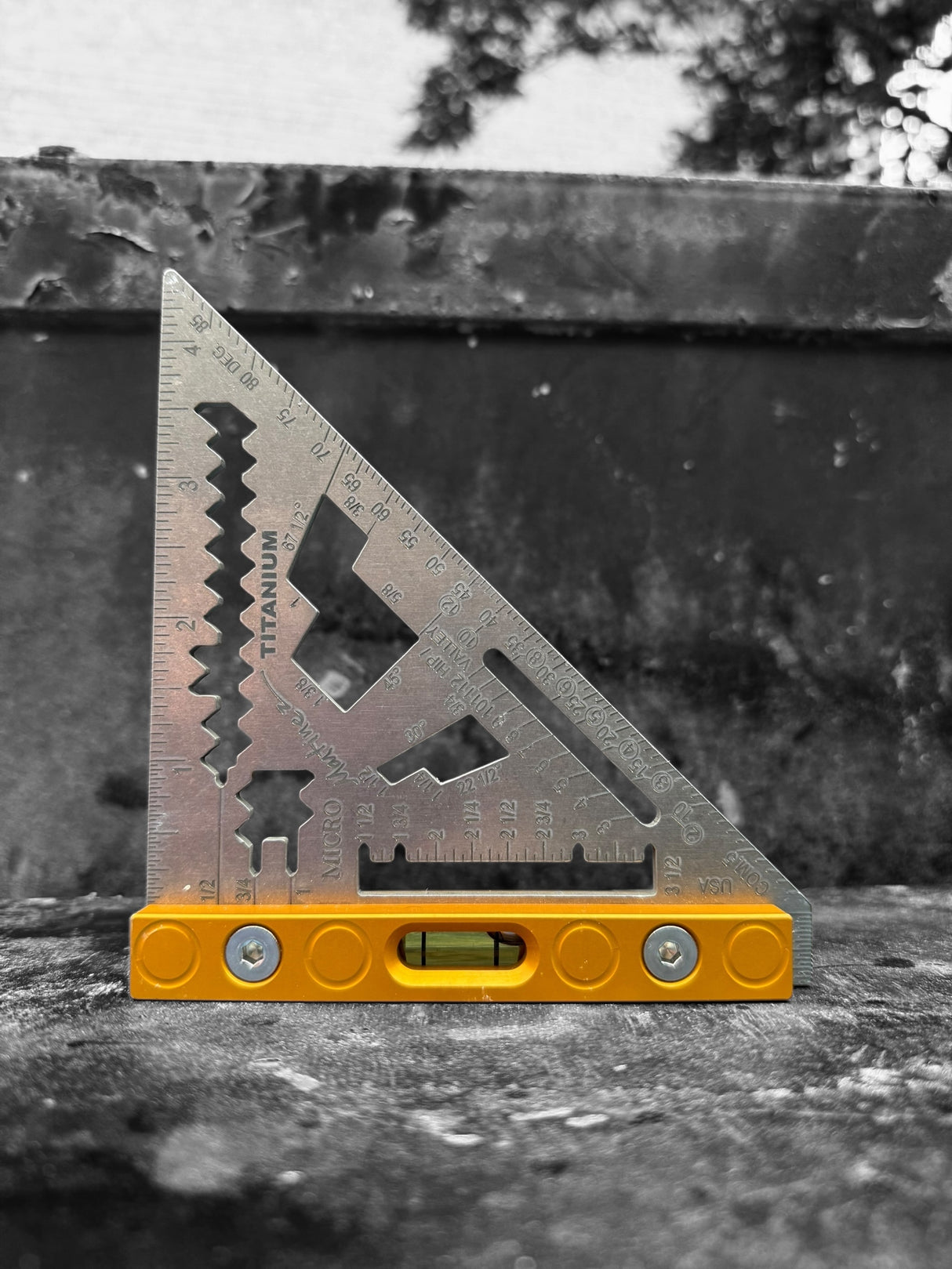 Martinez LevelLine Series™ – Titanium Micro Square (Orange Anodized Heel)