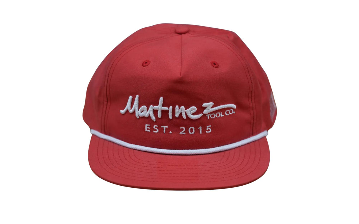 MARTINEZ SIGNATURE FLAT BRIM SNAPBACK - RED