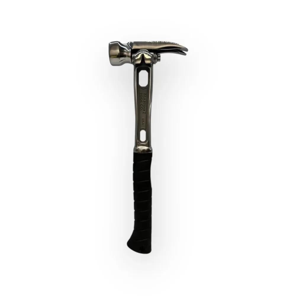 M4 Titanium Handle 12oz Smooth Steel Head Polished Precision Curved Grip Finish Hammer MZ4508_PL