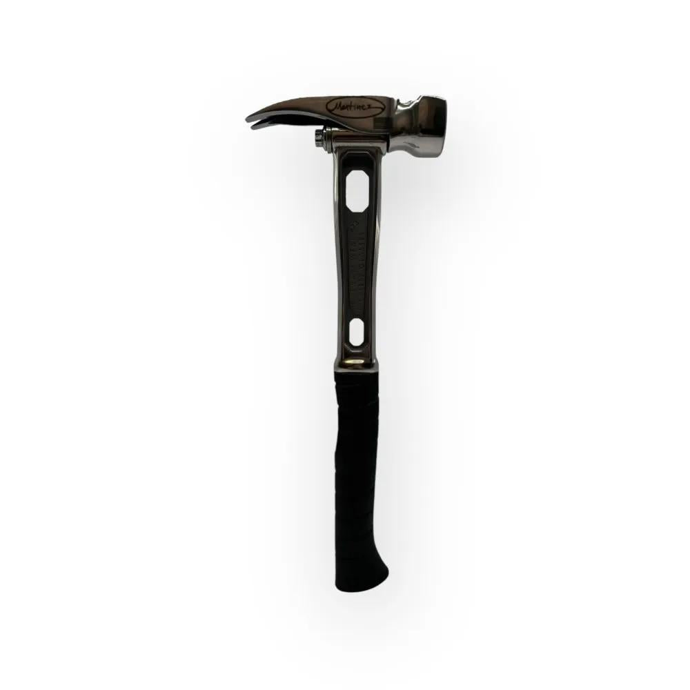 M4 Titanium Handle 12oz Smooth Steel Head Polished Precision Curved Grip Finish Hammer MZ4508_PL