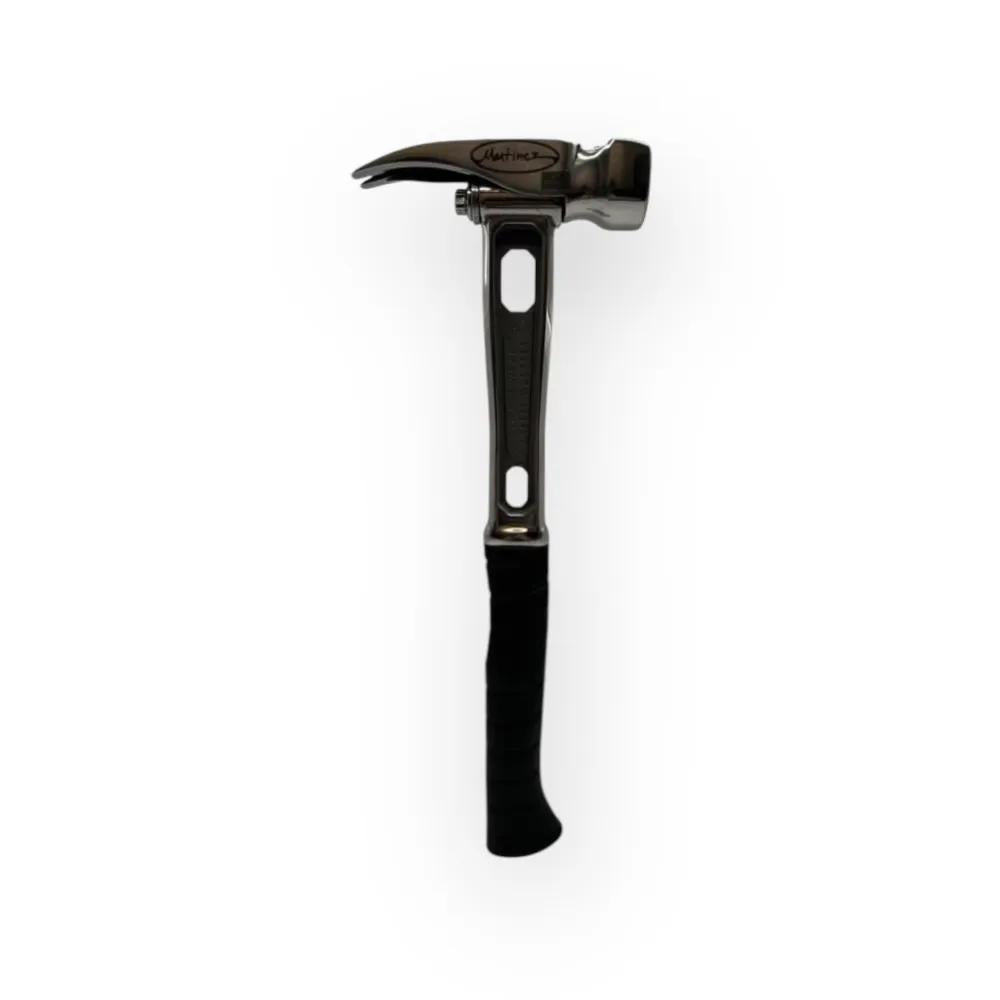 M4 Titanium Handle 12oz Smooth Steel Head Polished Precision Curved Grip Finish Hammer MZ4508_PL