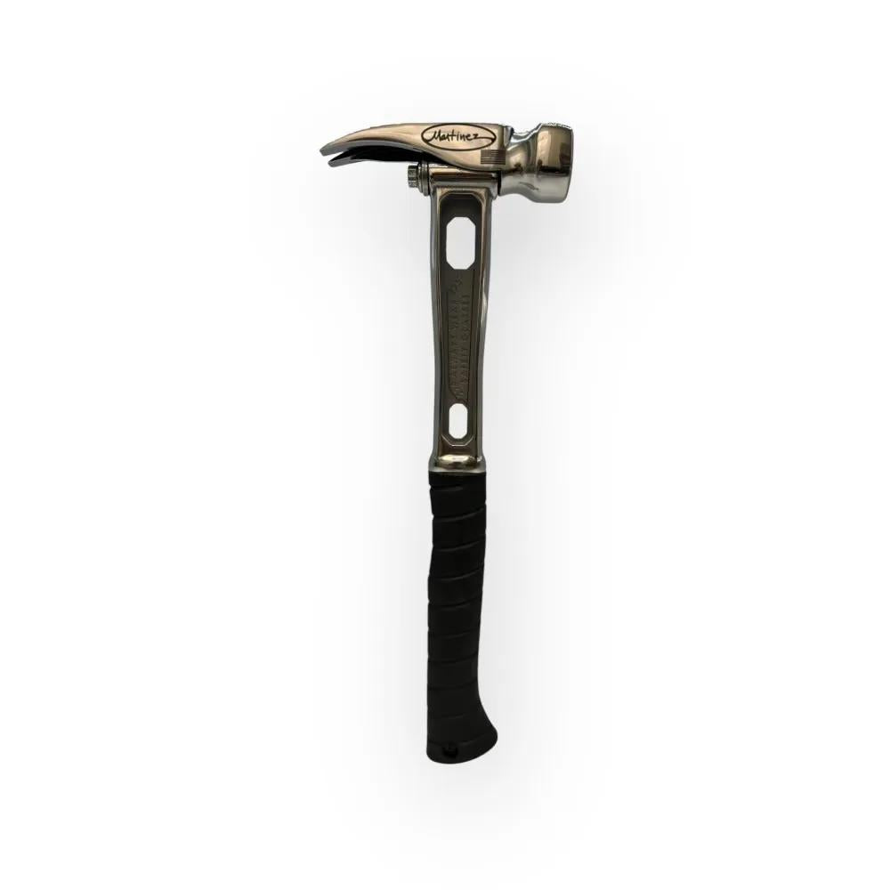 M4 Titanium Handle 12oz Smooth Steel Head Polished Precision Curved Grip Finish Hammer MZ4508_PL